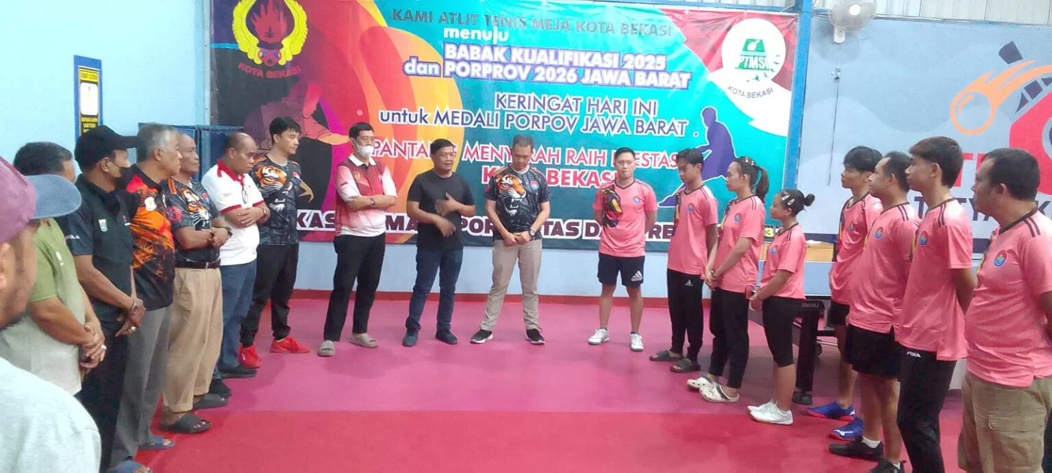 KONI Kota Bekasi Tinjau Persiapan Atlet PTMSI Menuju Porprov Jabar 2026, Sekaligus Buka Puasa Bersama